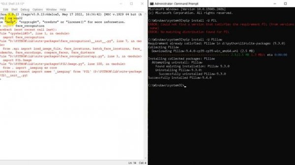 ImportError: cannot import name '_imaging' from 'PIL'