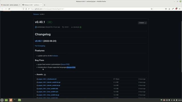 Grype release v0.40.1 (and php support) смотреть онлайн