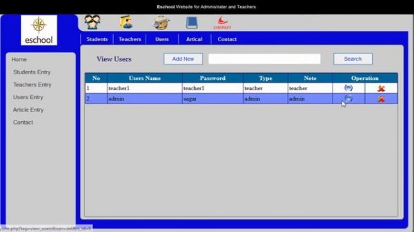 Eschool app: School management system Android app