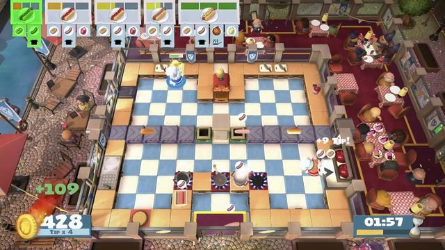 Overcooked! AYCE- World Food Festival Level 2-2 смотреть онлайн