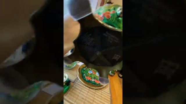 Тульский самовар с подносом и чайником , красиво . смотреть онлайн