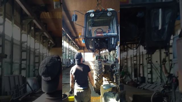 МТЗ - 82 СНИМАЕМ КАБИНУ ? РЕМОНТ КОРОБКИ ???? смотреть онлайн