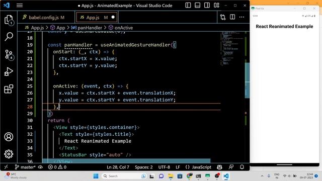Creating Interactive React Native Expo Projects with React Reanimated | React Native Gesture Handle смотреть онлайн