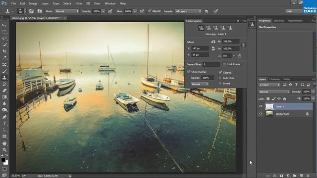 How to use the Clone Stamp tool in Photoshop | Photoshop Tutorial смотреть онлайн