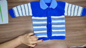 Самая простая детская кофточка спицами из Ализе софти