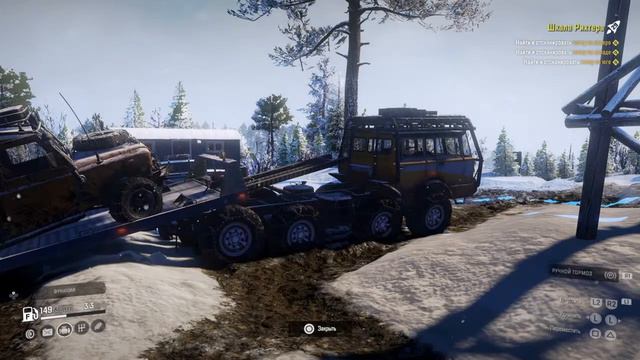 Snowrunner Tatra T813 evacuation Offender 110 (Amur, Urska river) смотреть онлайн