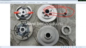 Сцепление на бензопиле.