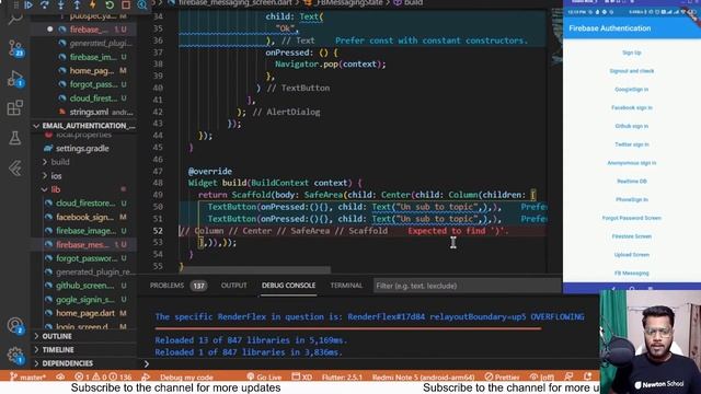 Day 64 | Firebase Cloud Messaging from Dashboard | Free Flutter Course | Newton School смотреть онлайн