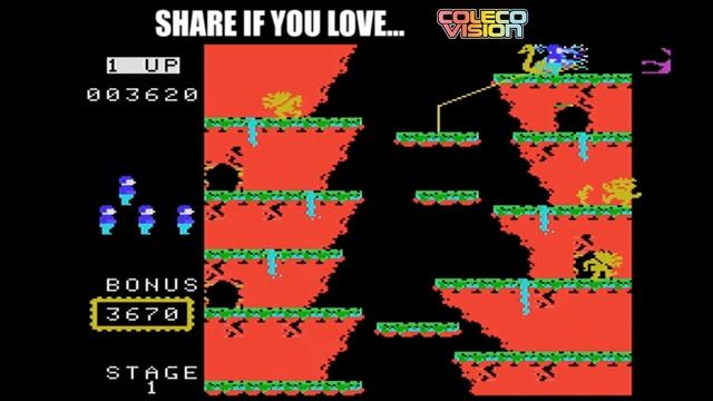 Roc'N Rope First Level ColecoVision Video Game RetroGaming Let's Play смотреть онлайн