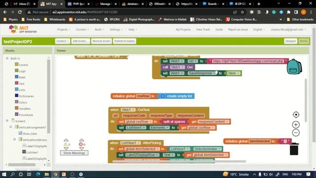 MySQL to csv to ListView using php and MIT App Inventor смотреть онлайн