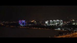Ночная Казань с высоты птичьего полета