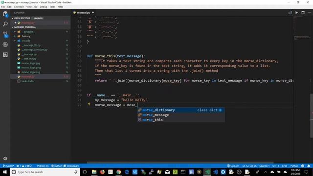 Morse Code Python 3 Module - list comprehension, "if name == main" - (clip_3) смотреть онлайн