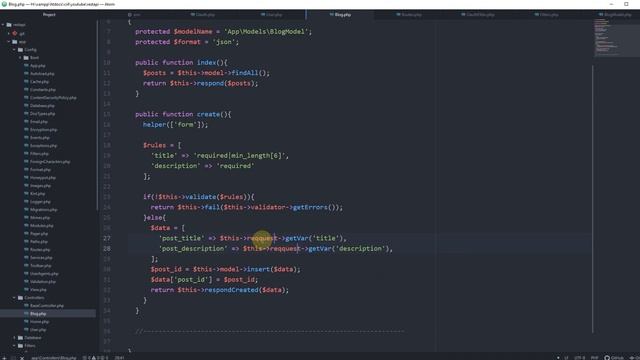 CodeIgniter 4 RESTapi Server - Part 2 - CRUD Operations смотреть онлайн