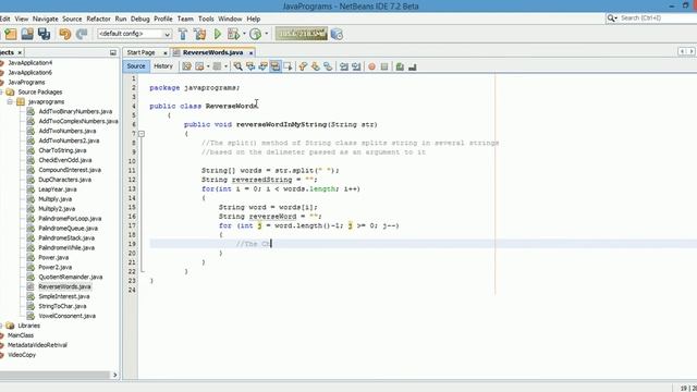 Java Program To Reverse Words in a String смотреть онлайн