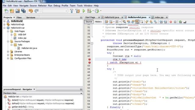EJB3 JNDI use inside servlet смотреть онлайн