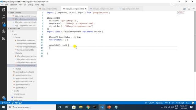 Angular 9 Tutorial - 20 - Component Life Cycle in Angular смотреть онлайн