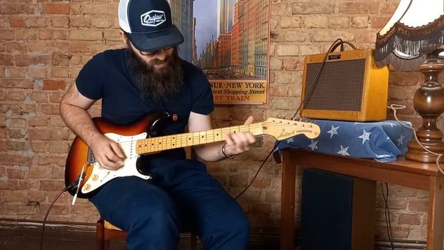 Slow blues impro on 70s Aria Pro II stratocaster (Tone Rider pickups) смотреть онлайн
