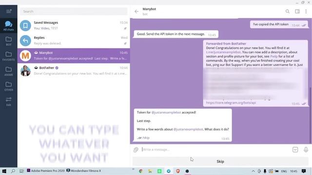 How to Make Telegram Bot With Custom Commands | Manybot смотреть онлайн
