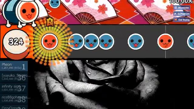 osu! taiko - Black Rose Apostle 「裏」 смотреть онлайн