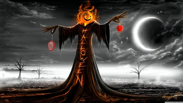 Музыка на Хэллоуин. Атмосфера хэллоуина. смотреть онлайн