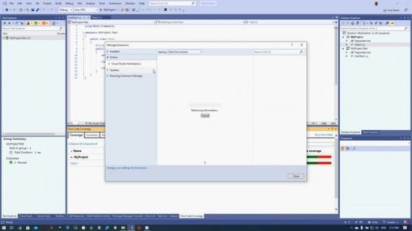 Improve .net unit test code coverage easy for free using Fine Code Coverage visual studio extension