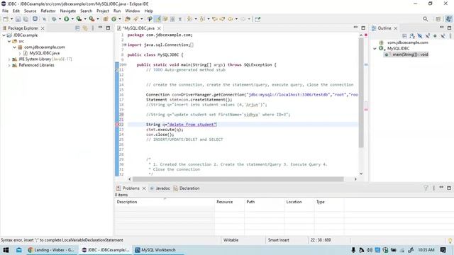 20. Learn MySQL - How to connect MySQL using JDBC INSERT|UPDATE|DELETE|SELECT смотреть онлайн
