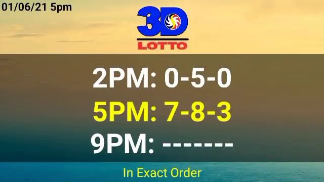 5pm PCSO Lotto Result Today, January 6, 2021, EZ2, Swertes, 2D, 3D, STL, смотреть онлайн