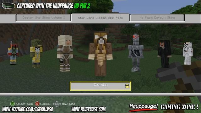 Minecraft 360 Star Wars Skin Pack HD PVR 2 смотреть онлайн