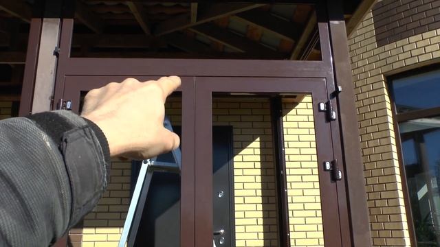 Алюминиевое остекление веранды и крыльца. Глухие секции. Часть 1. смотреть онлайн