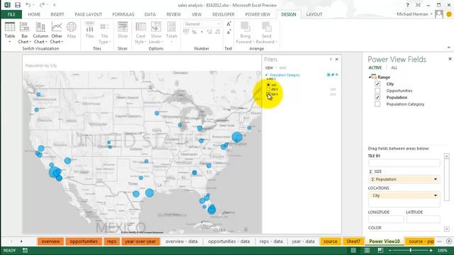 Power View in Excel 2013 смотреть онлайн