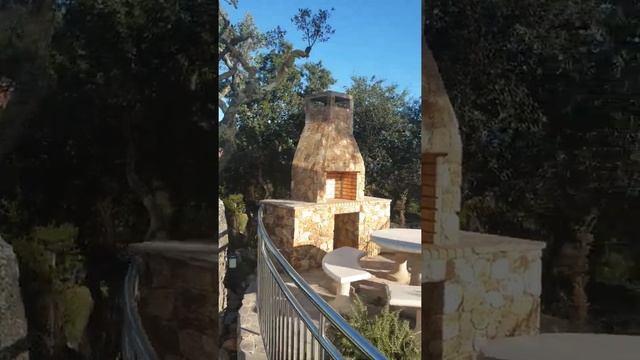 Барбекю из цельного подобранного камня, бесшовный цемент смотреть онлайн