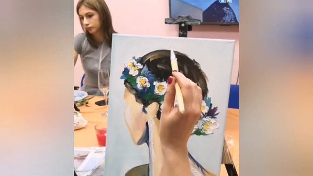 Арт Вечеринка. 12.11.22 Картины маслом да 3 часа. Живопись для начинающих смотреть онлайн
