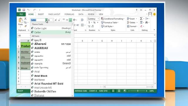How to change the Font or Font Size in a Excel 2013 смотреть онлайн