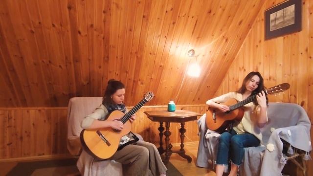 Музыка из к/ф "Беглецы" В. Косма (гитарный дуэт) смотреть онлайн