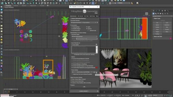 Corona to V-Ray convert 3d scene with V-RayMax Converter PRO