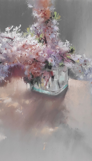 Цветы. Рисуем сухой пастелью с художником Татьяной Каштальян. Подписывайтесь на канал! смотреть онлайн