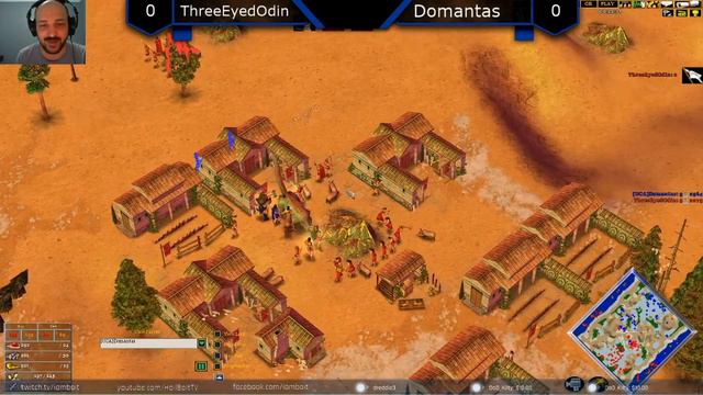ThreeEyedOdin vs Domantas - Age of Mythology: The Titans (Game 1) смотреть онлайн