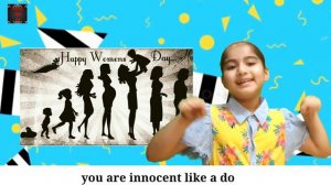 Poem on women's day/women's day poem for kids/Rhyme on women's day/beautiful song on women/best poe