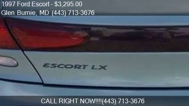 1997 Ford Escort LX 4dr Sedan for sale in Glen Burnie, MD 21 смотреть онлайн