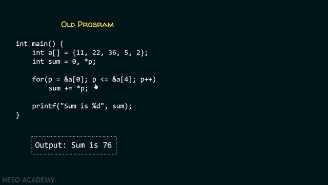 Using Array Name as a Pointer смотреть онлайн