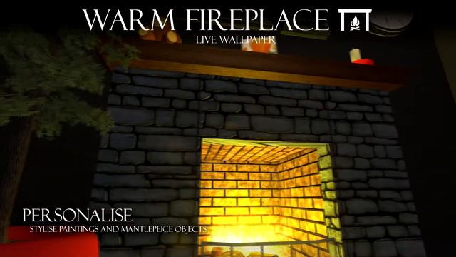 Warm Fireplace Live Wallpaper смотреть онлайн