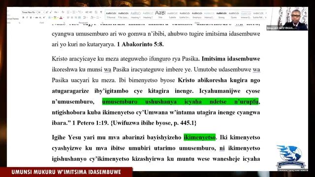 2. UMUNSI MUKURU W' IMITSIMA IDASEMBUWE BY INNOCENT NIZEYIMANA смотреть онлайн