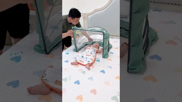 Baby mosquito net, can be folded, storage is very convenient #mosquitonet #parenting #babyvk смотреть онлайн