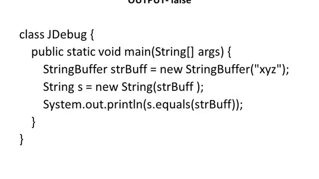 Java Debug # String #5 смотреть онлайн