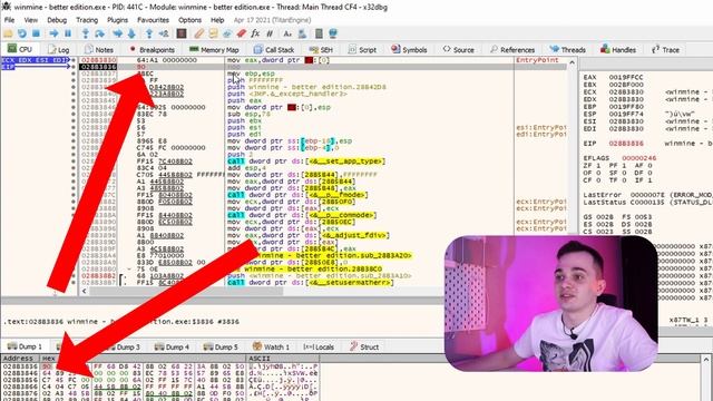 Reverse Engineering 101: CPU, memory, debugging and cheating in minesweeper смотреть онлайн