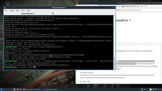 DragonOS Focal Setup OpenBTS after Docker Install (LimeSDR, UHD) part 1 смотреть онлайн