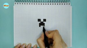 Как нарисовать по клеточкам КРИПЕРА ИЗ МАЙНКРАФТ #pixelart #92 КРИПЕР minecraft creeper