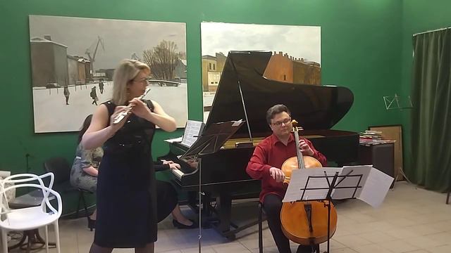 Наталья Фролова «Весенний сон» трио для флейты, виолончели и фортепиано на Союза печатников смотреть онлайн