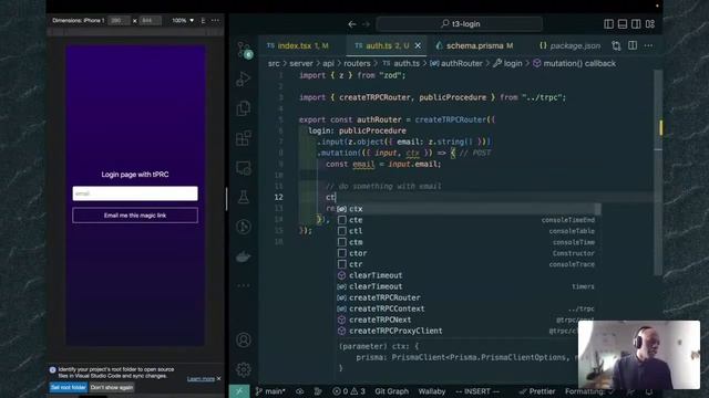 Building a login page with tRPC, NextJS, Prisma, MandrillApp, TypeScript смотреть онлайн