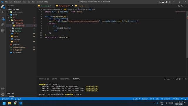 Get Data from Api url using fetch() in React JS || Fetch Api React js || UseEffect || React js смотреть онлайн